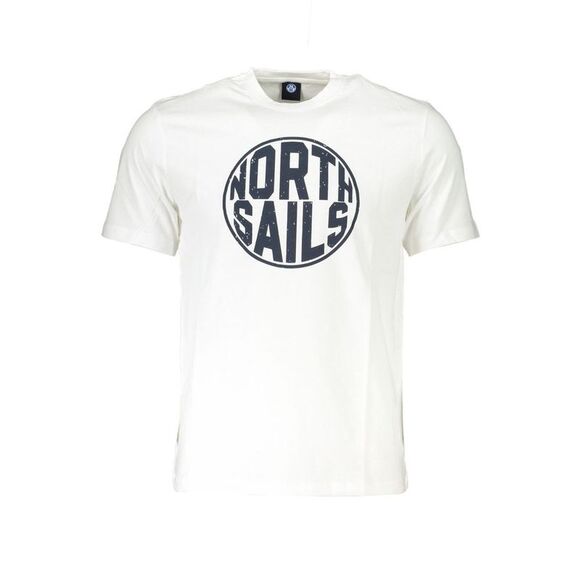 North Sails Bianco Cotton Men Men's T-Shirt